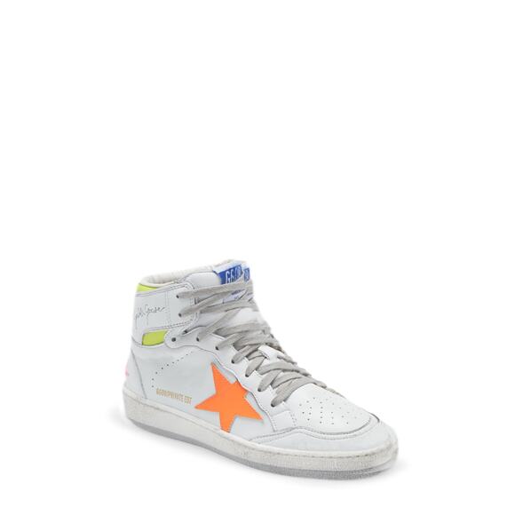 Nordstrom Golden Goose 'Sky-Star' White Leather High Top Sneaker Size 8 - Picture 1 of 5
